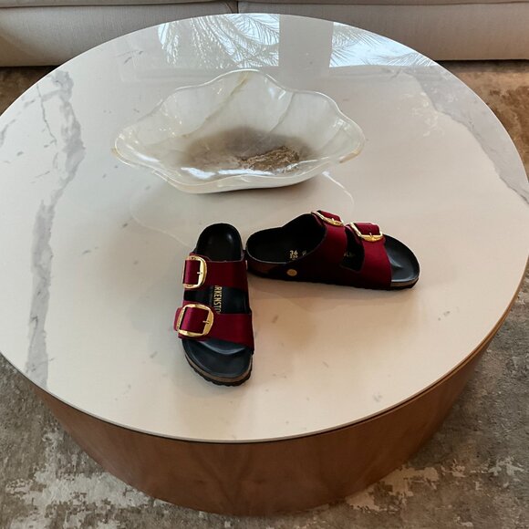 Birkenstock Arizona big buckle red velvet - Picture 3 of 5